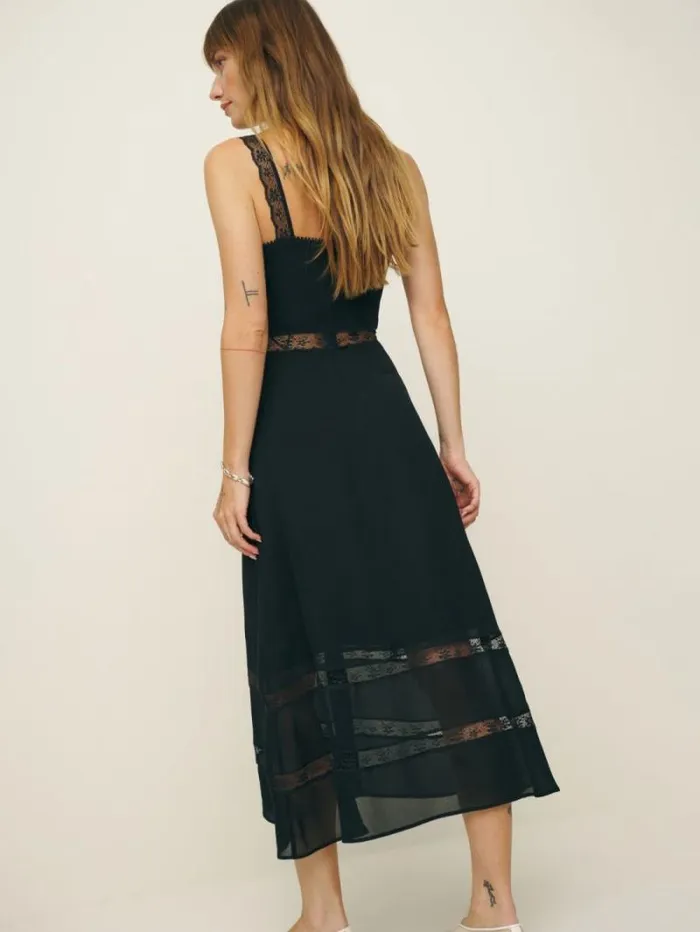The Reformation Petites Wynton Dress Black 8211 Clothing