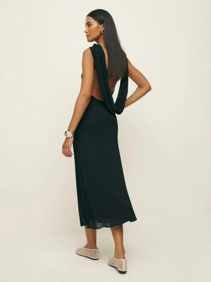 The Reformation Portia Dress Black 8211 ClothingWeddings