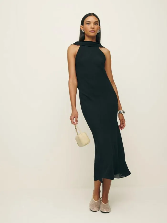 The Reformation Portia Dress Black 8211 ClothingWeddings