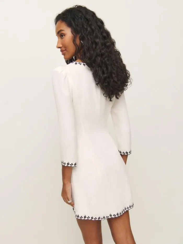 The Reformation Posey Dress Ivory 8211 Clothing