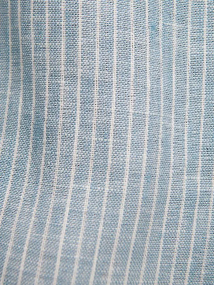 The Reformation Prim Linen Dress Cornflower Stripe 8211 Clothing