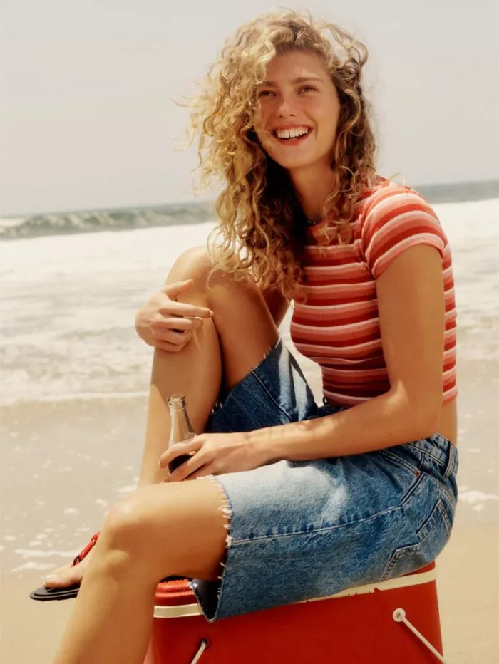 The Reformation Raye Mid Rise Denim Jorts Colorado 8211 Clothing