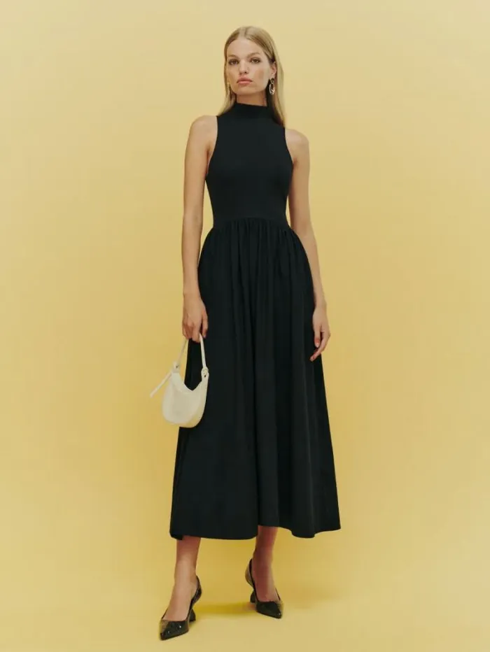 The Reformation Sai Dress Black 8211 Clothing