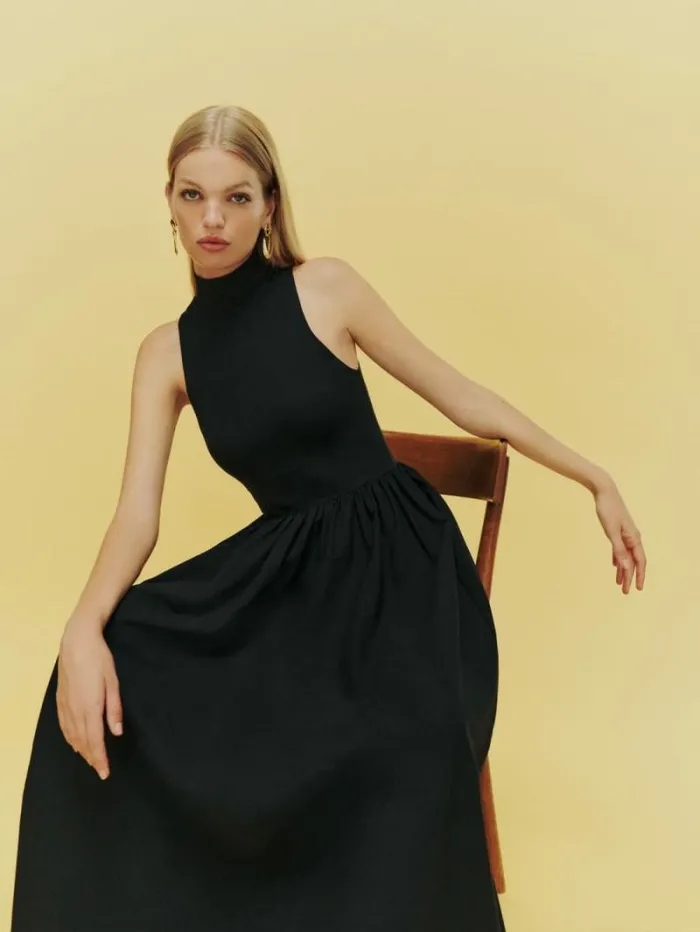 The Reformation Sai Dress Black 8211 Clothing