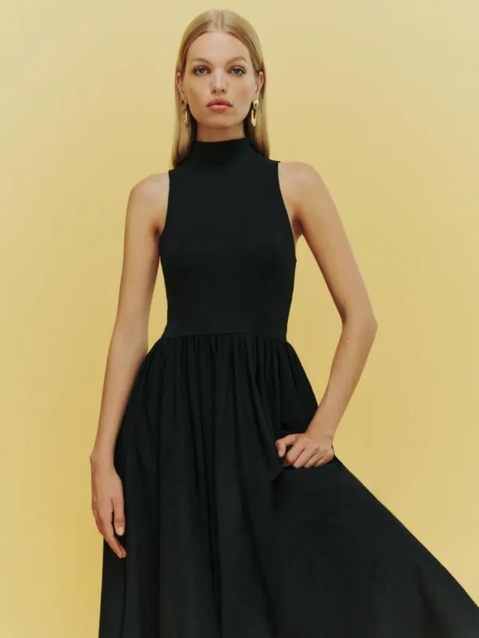The Reformation Sai Dress Black 8211 Clothing