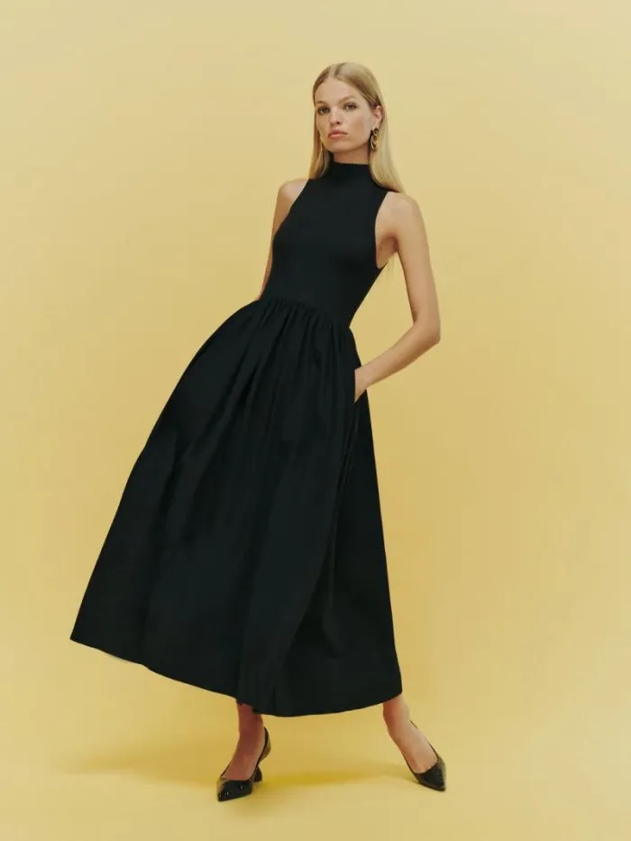 The Reformation Sai Dress Black 8211 Clothing