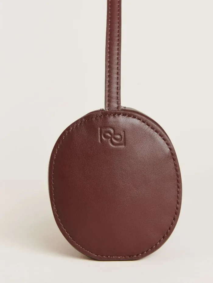 The Reformation Simona Cylinder Bag Ruby Leather 8211 Bags