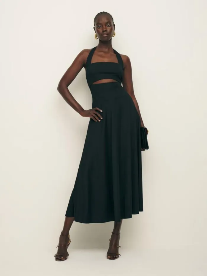 The Reformation Sonali Knit Dress Black 8211 Clothing