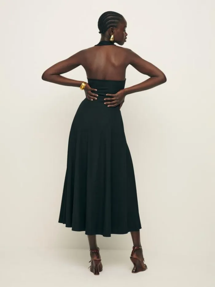 The Reformation Sonali Knit Dress Black 8211 Clothing
