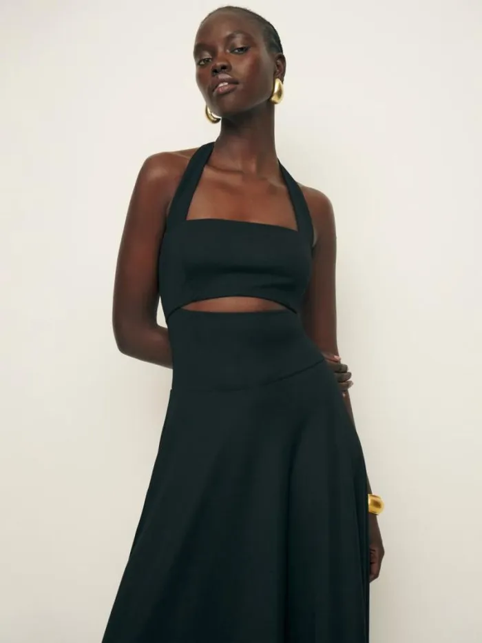 The Reformation Sonali Knit Dress Black 8211 Clothing