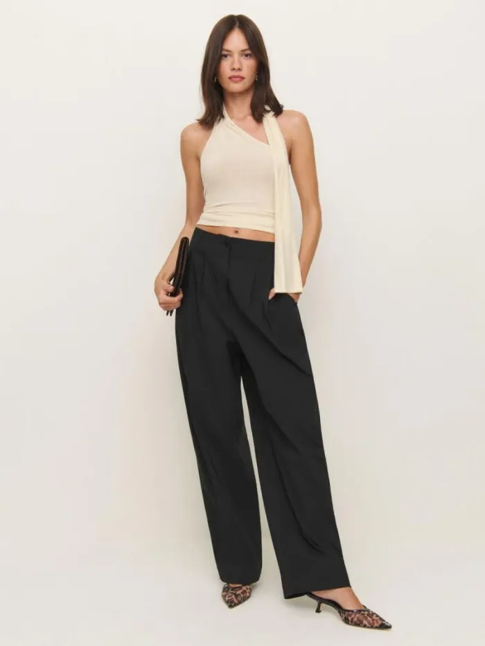 The Reformation Sophie Knit Top Ivory 8211 Clothing