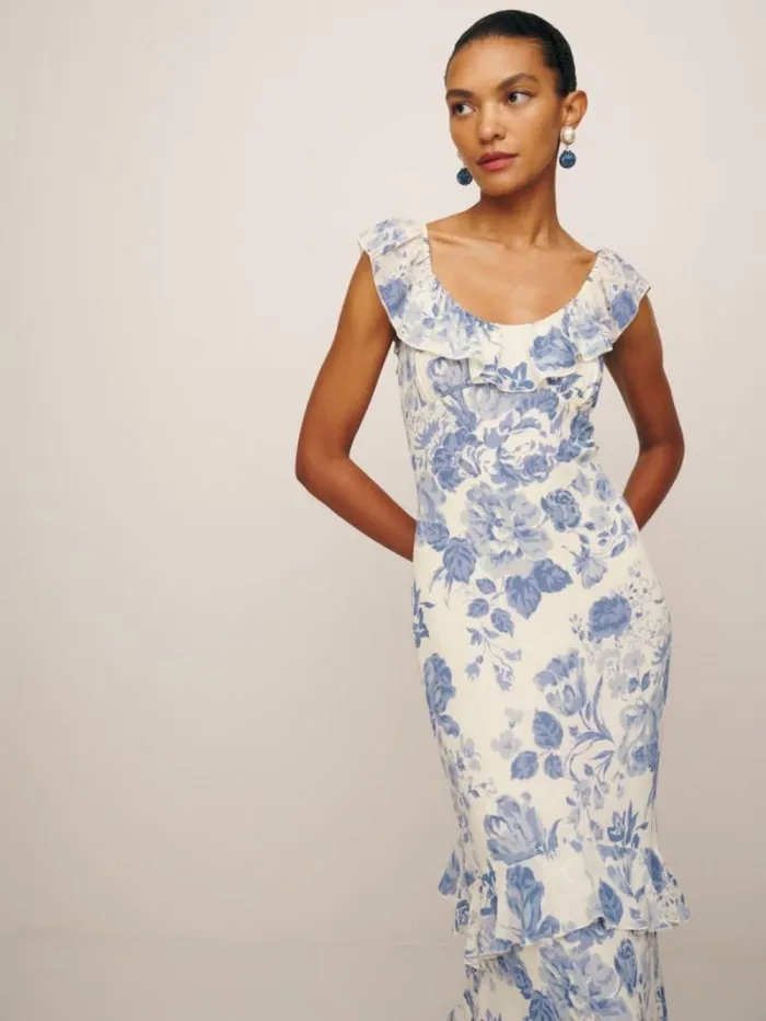 The Reformation Tripoli Dress Lucerne 8211 Clothing