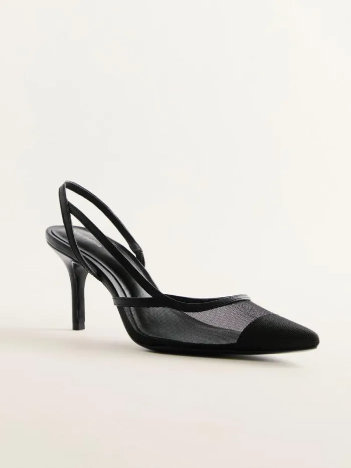 The Reformation Whitnee Slingback Heels Black 8211 Shoes