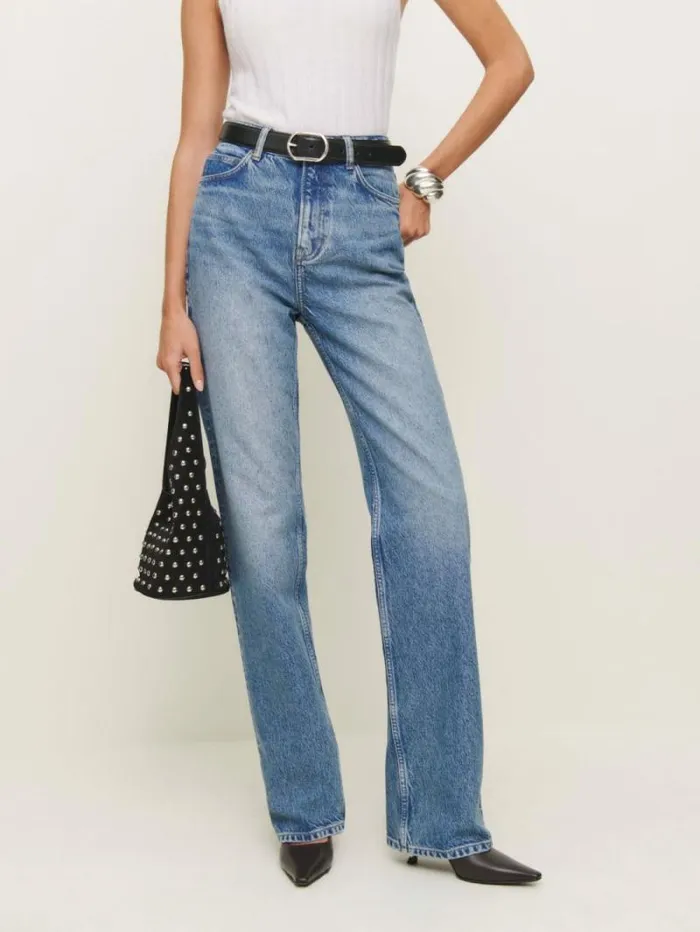 The Reformation Wilder High Rise Wide Leg Jeans Colorado 8211 Clothing