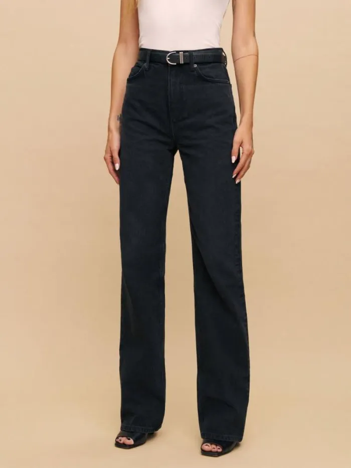 The Reformation Wilder High Rise Wide Leg Jeans Vana 8211 Clothing
