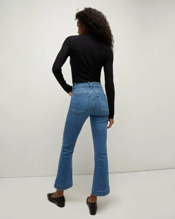Theresa Ruched Turtleneck Black Women Veronica Beard Tops