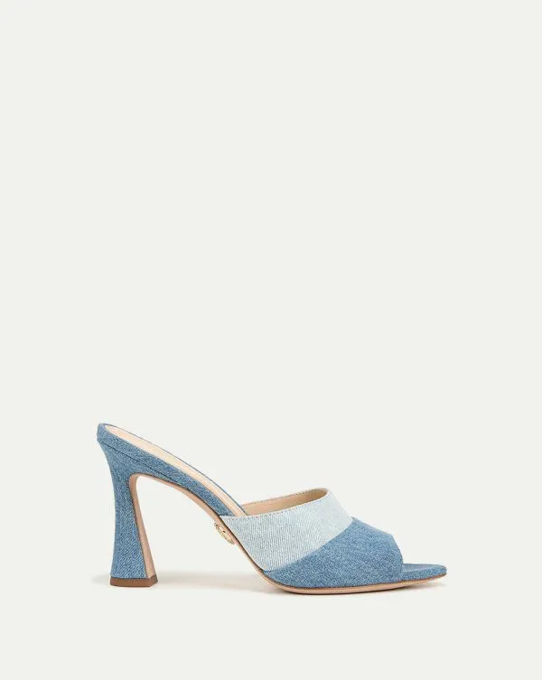 Thora Denim Mule Blue Women Veronica Beard Shoes