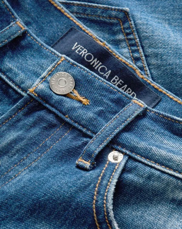 Timmi Denim Short Calypso Blue Women Veronica Beard Skirts and Shorts