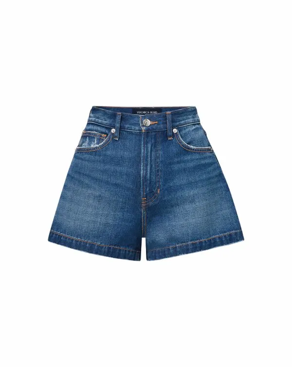 Timmi Denim Short Calypso Blue Women Veronica Beard Skirts and Shorts
