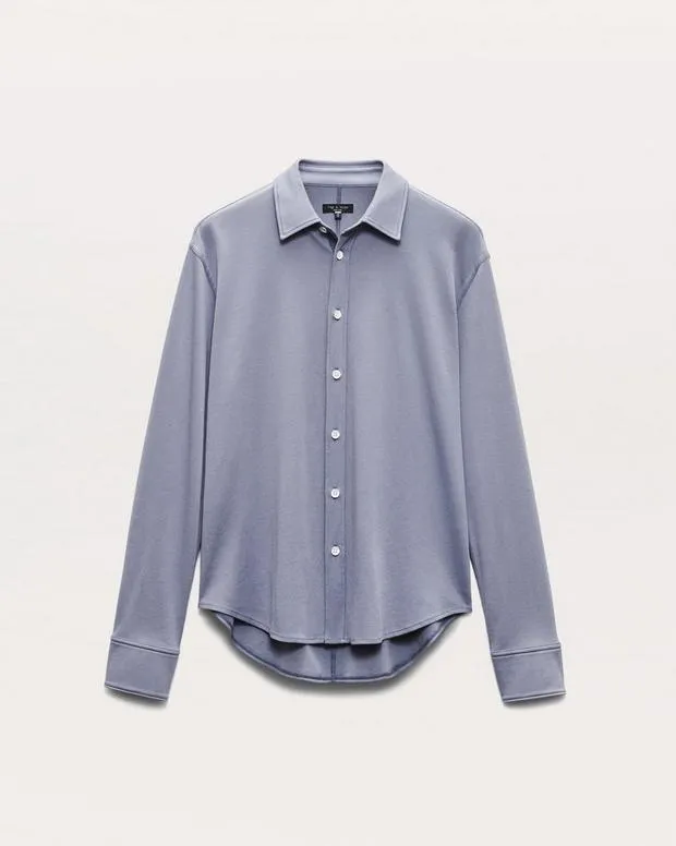 Tomlin Pima Cotton Shirt ArmyBlackSea GreyWhite Men TShirts and Henleys rag and bone