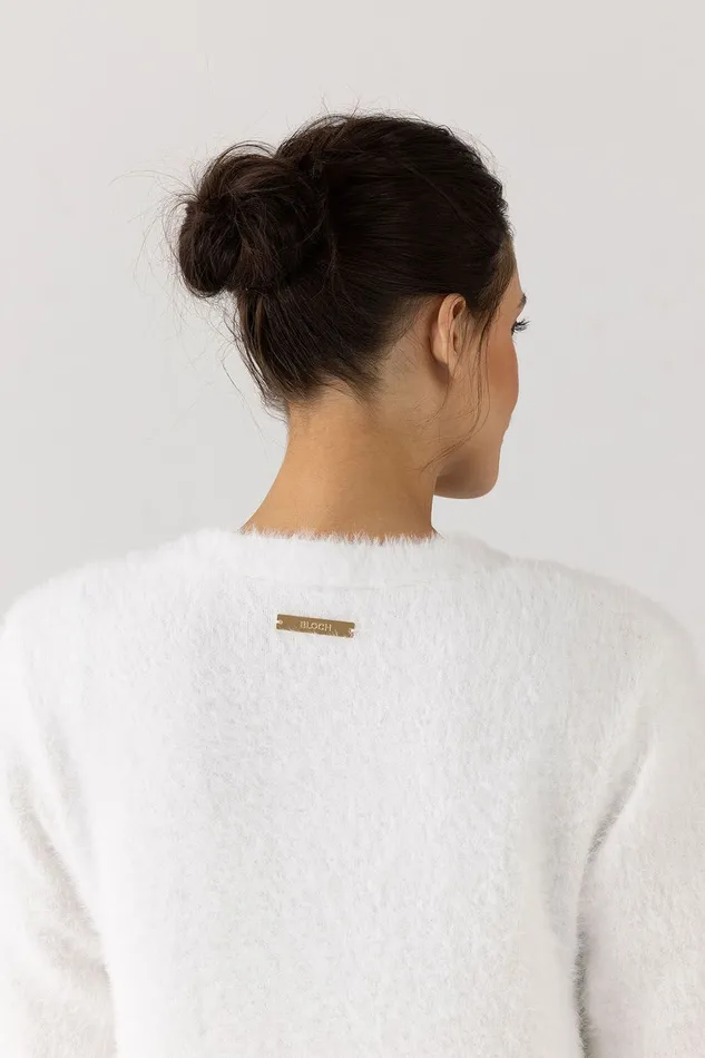Tops Adult Bloch Bloch Eyelash Longline Cardigan Cream