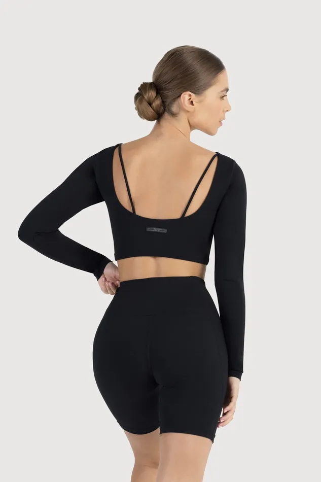 Tops Adult Bloch Bloch Technique Scoop Back Crop Graphite Tops Adult Bloch Bloch Technique Scoop Back Crop Graphite
