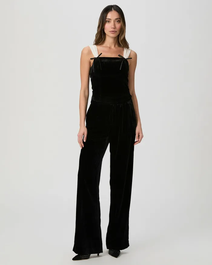 Tops and Blouses Tuli Top 8211 BlackWhite Velvet PAIGE Women Tops and Blouses Tuli Top 8211 BlackWhite Velvet PAIGE Women