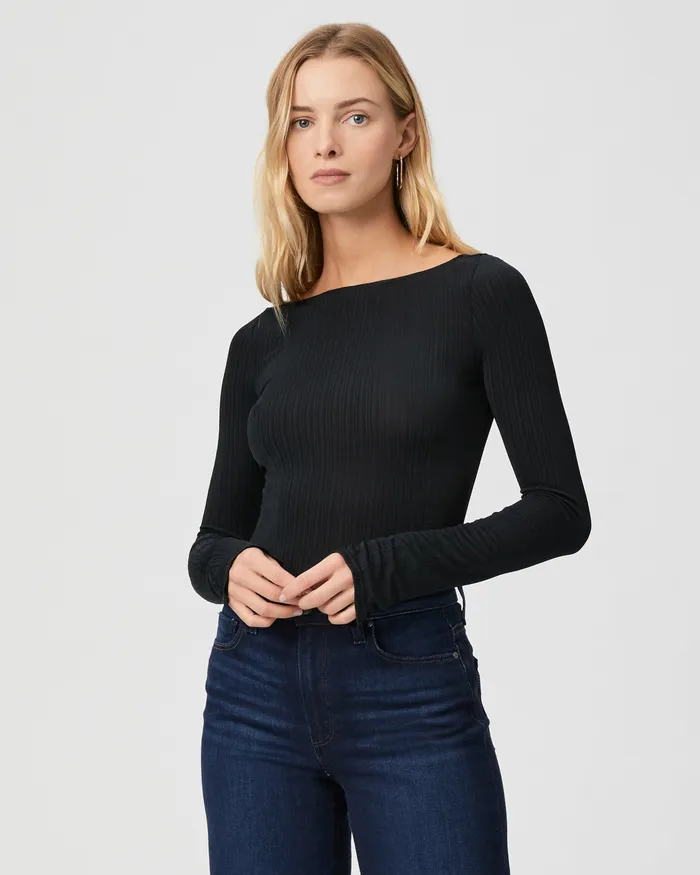 Tops and Blouses Women Lucina Top 8211 Black PAIGE