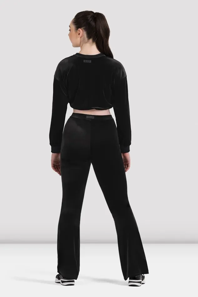 Tops Bloch Adult Bloch Luxe Touch Cropped Sweat Graphite Tops Bloch Adult Bloch Luxe Touch Cropped Sweat Graphite
