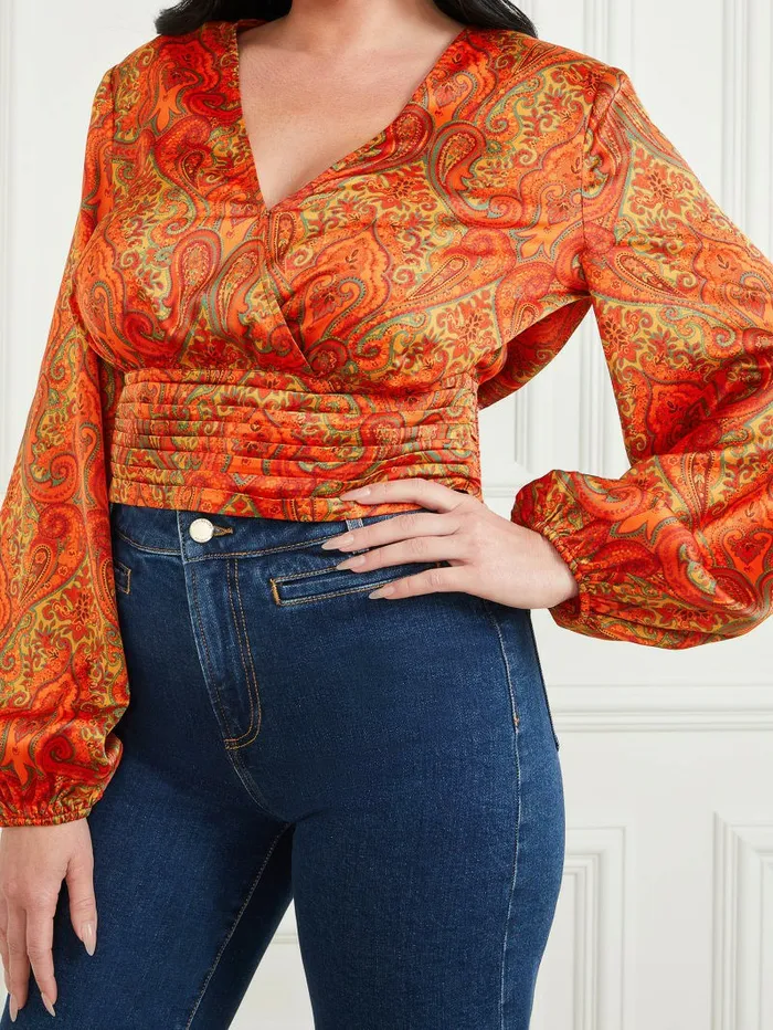 Tops GUESS Women Morris Paisley Top Morris Paisley Print