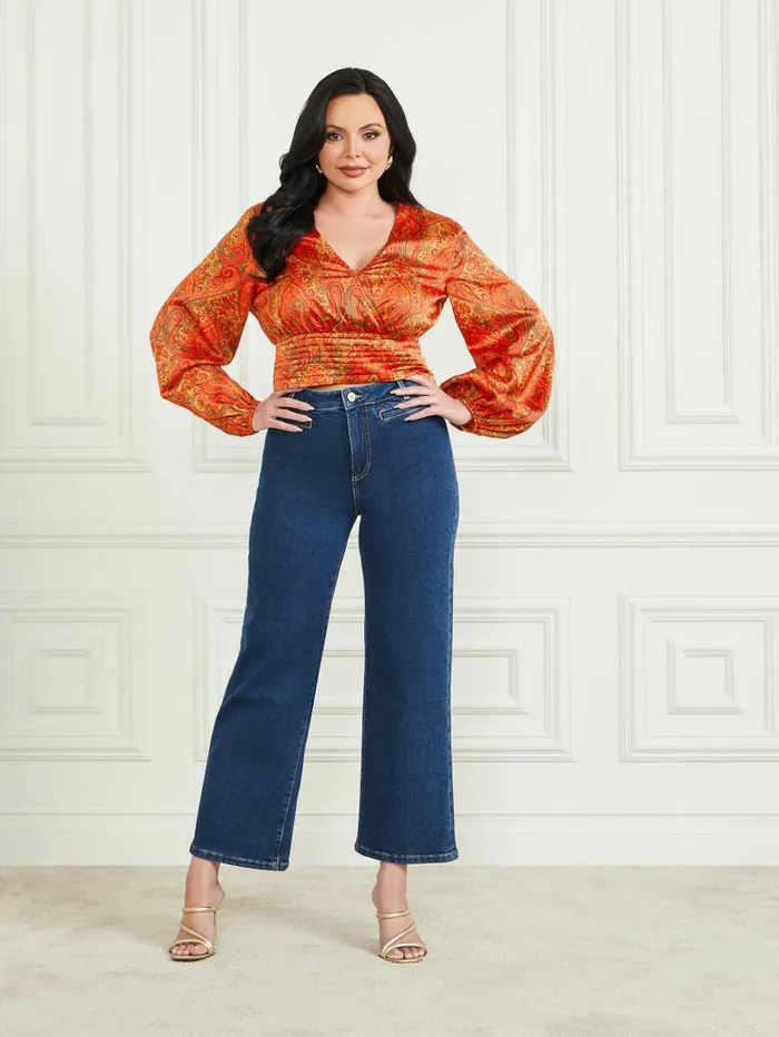 Tops GUESS Women Morris Paisley Top Morris Paisley Print Tops GUESS Women Morris Paisley Top Morris Paisley Print