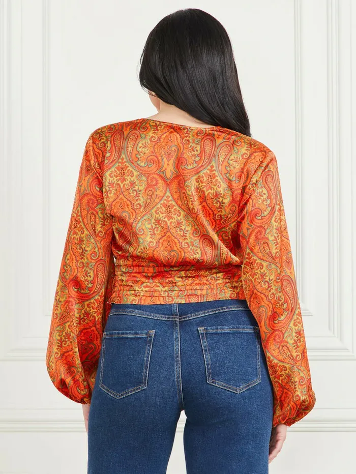 Tops GUESS Women Morris Paisley Top Morris Paisley Print Tops GUESS Women Morris Paisley Top Morris Paisley Print