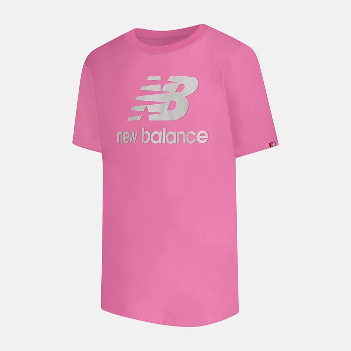 Tops New Balance Kids Essentials Logo Tee VIBRANT PINK