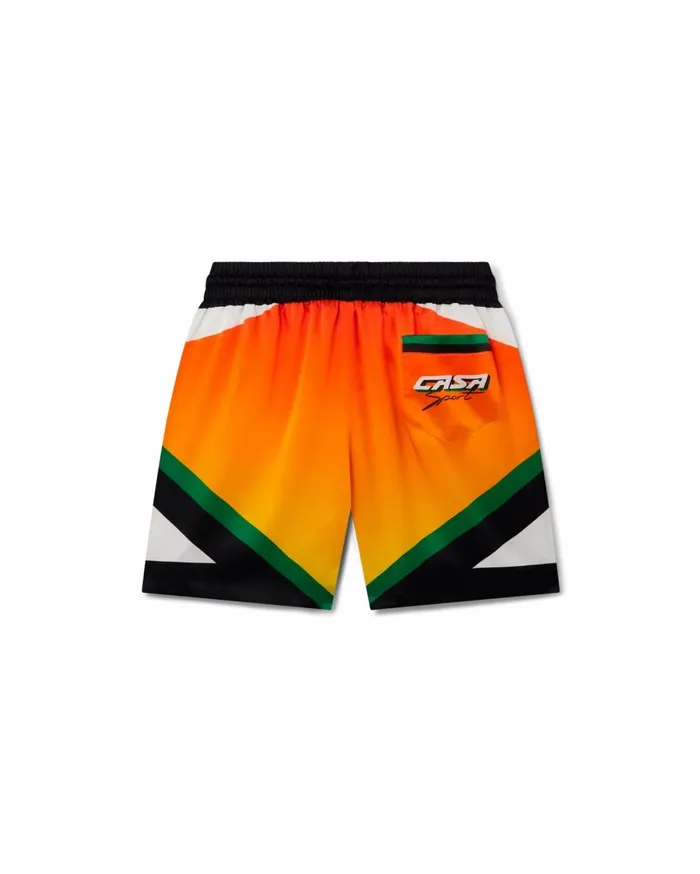 Trousers and Shorts Men Casablanca Paris Casa Moto Sport Silk Shorts Trousers and Shorts Men Casablanca Paris Casa Moto Sport Silk Shorts
