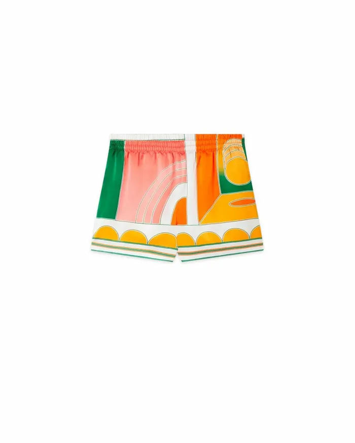 Trousers and Shorts Women Casablanca Paris Summer Court Silk Shorts