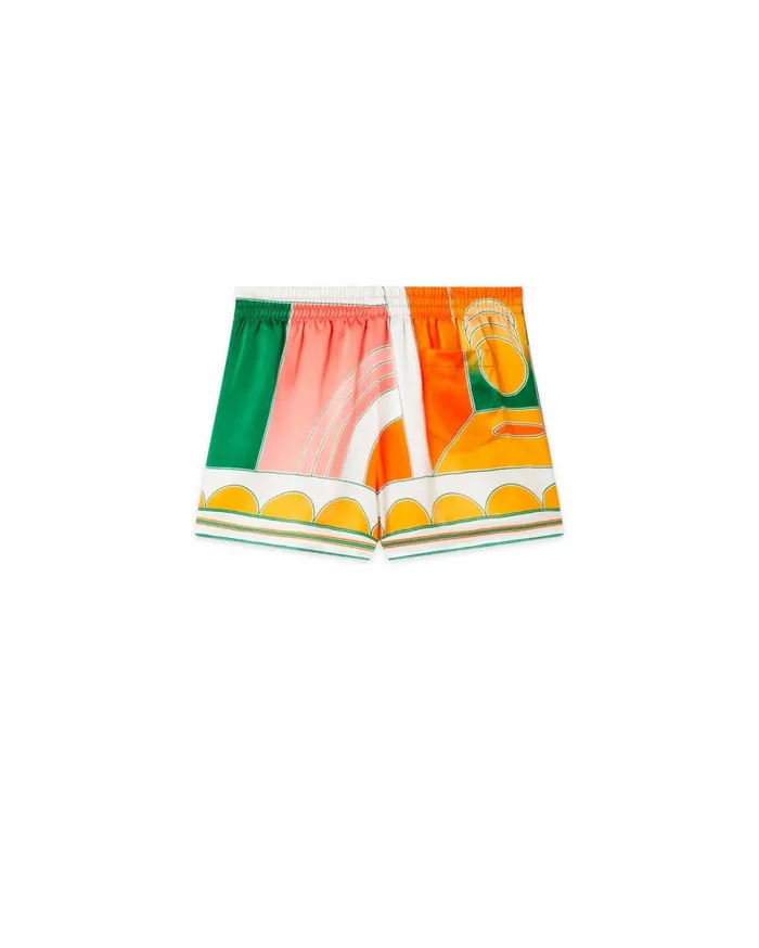 Trousers and Shorts Women Casablanca Paris Summer Court Silk Shorts