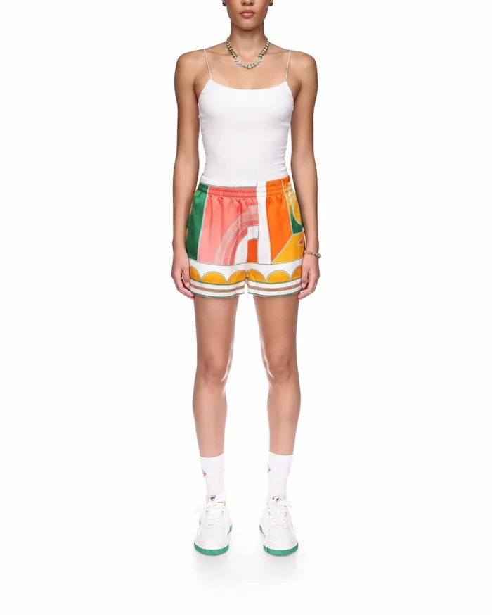 Trousers and Shorts Women Casablanca Paris Summer Court Silk Shorts