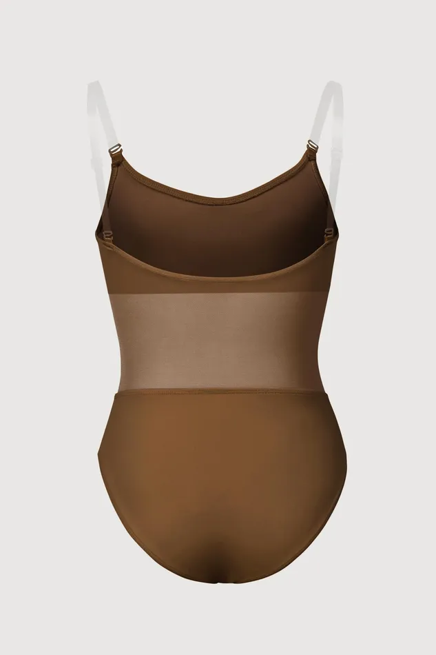 Underwear Girls Sunna Mesh Panel Bodysuit Cocoa 8211 Bloch Children