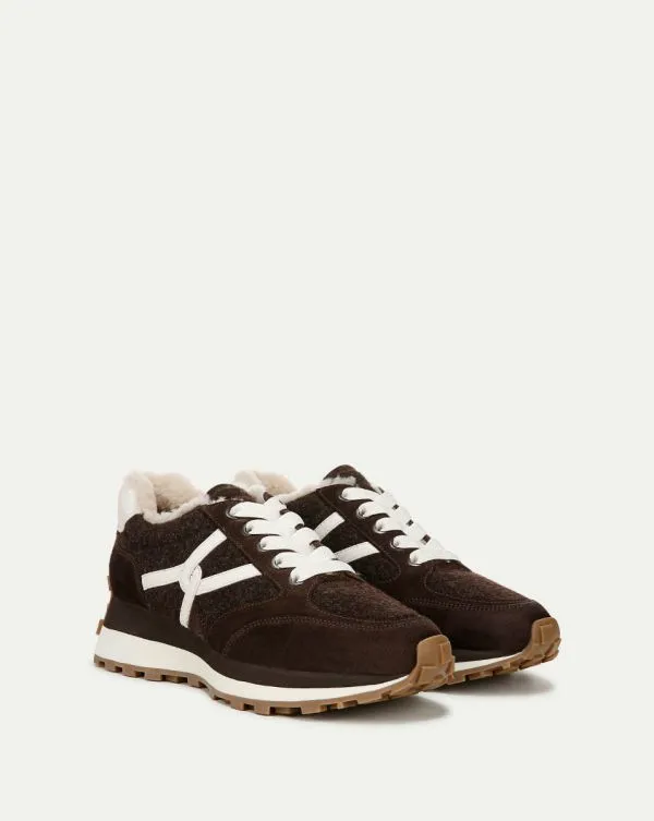 Valentina Shearling Sneaker Espresso Women Veronica Beard Shoes Valentina Shearling Sneaker Espresso Women Veronica Beard Shoes