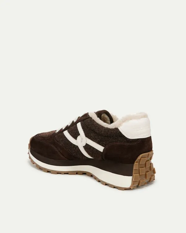 Valentina Shearling Sneaker Espresso Women Veronica Beard Shoes Valentina Shearling Sneaker Espresso Women Veronica Beard Shoes