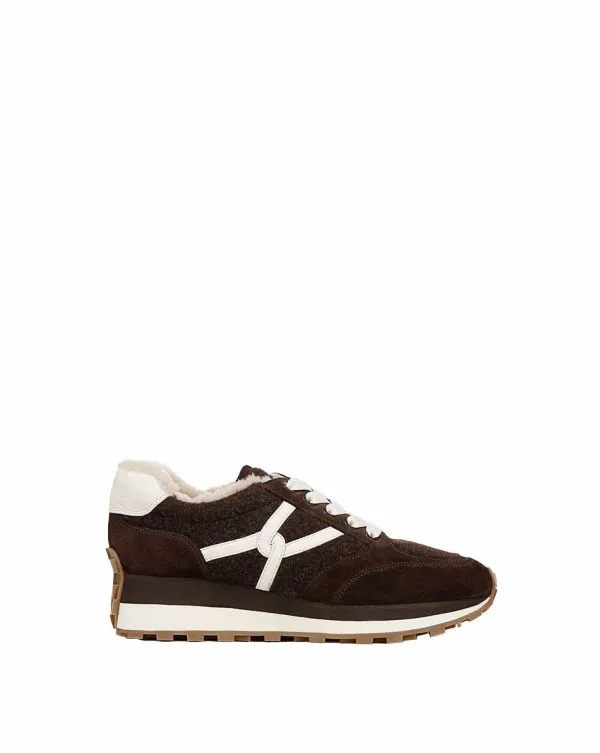 Valentina Shearling Sneaker Espresso Women Veronica Beard Shoes Valentina Shearling Sneaker Espresso Women Veronica Beard Shoes
