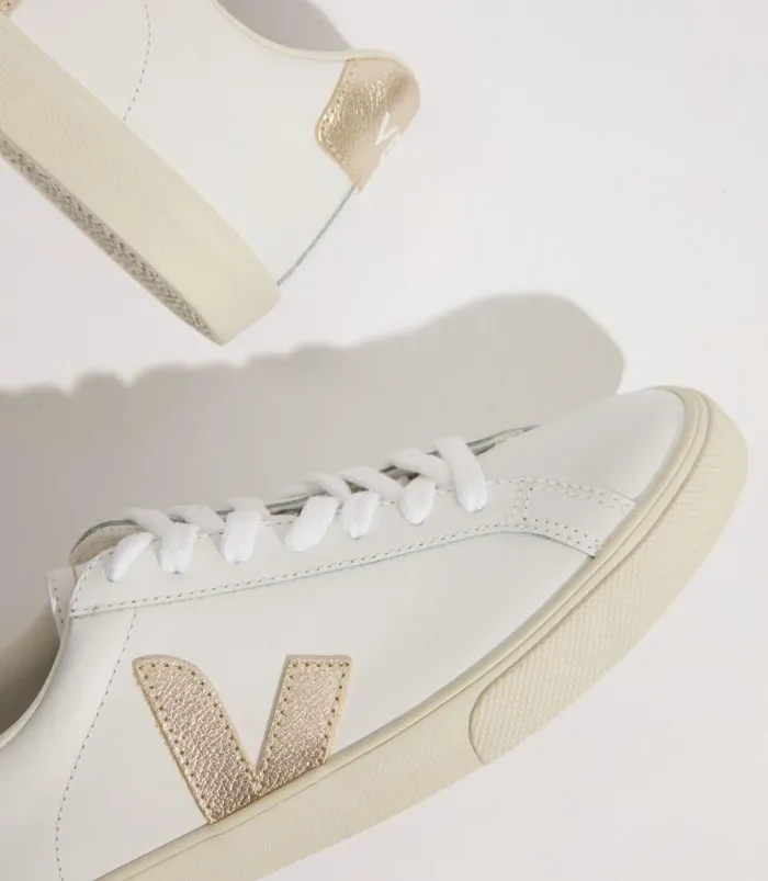 VEJA ESPLAR LEATHER WHITE PLATINE Women Esplar