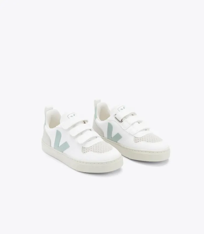 VEJA V10 CWL WHITE MATCHA Kids Vegan