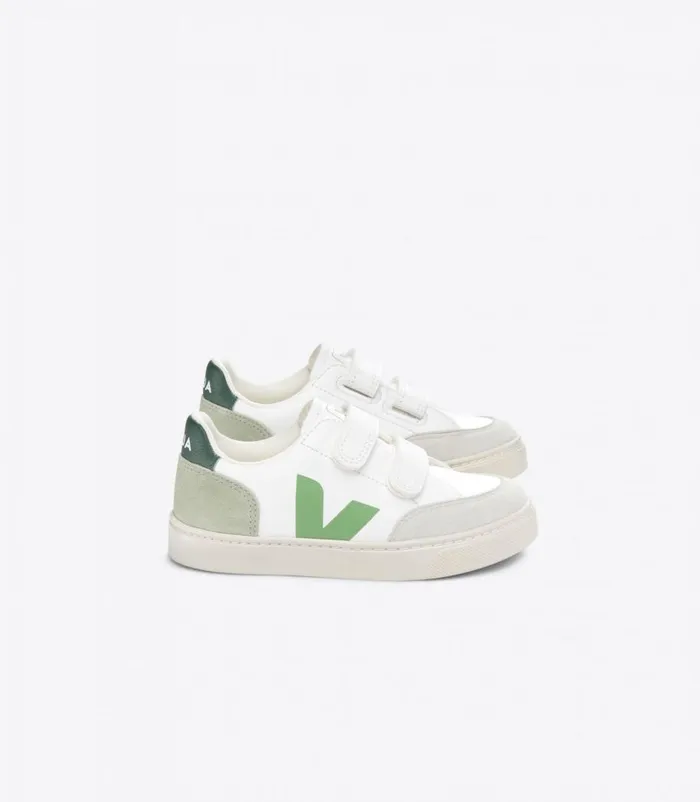 VEJA V12 CHROMEFREE LEATHER EXTRA WHITE MULTICO CLAY Kids V12
