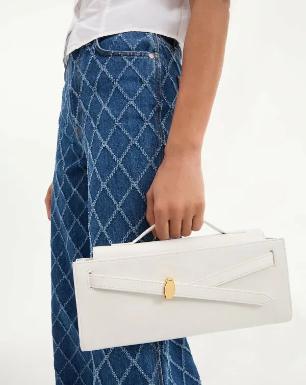 Veronica Beard Dash Clutch Offwhite Women Veronica Beard Handbags Veronica Beard Dash Clutch Offwhite Women Veronica Beard Handbags