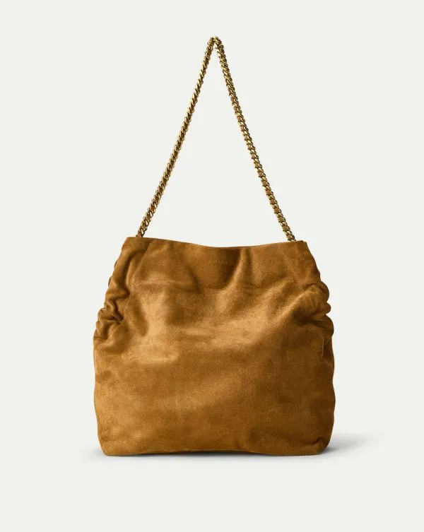 Veronica Beard Suede Slouch Bag Acorn Women Veronica Beard Handbags
