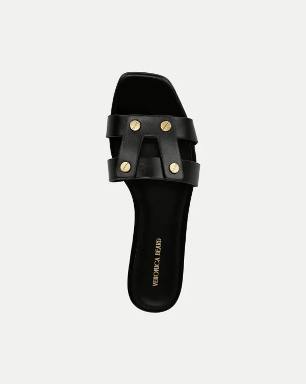 Via Slide Sandal Black Women Veronica Beard Shoes Via Slide Sandal Black Women Veronica Beard Shoes