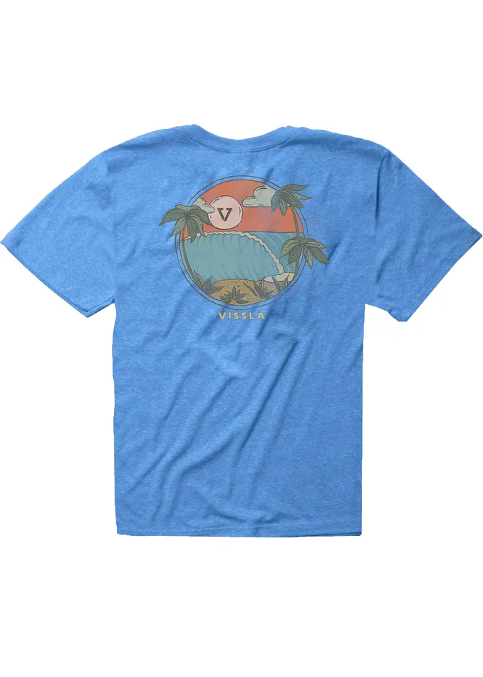 Vissla Clothing Youth Hideaway Boys Tee RYH 8211 Royal Heather