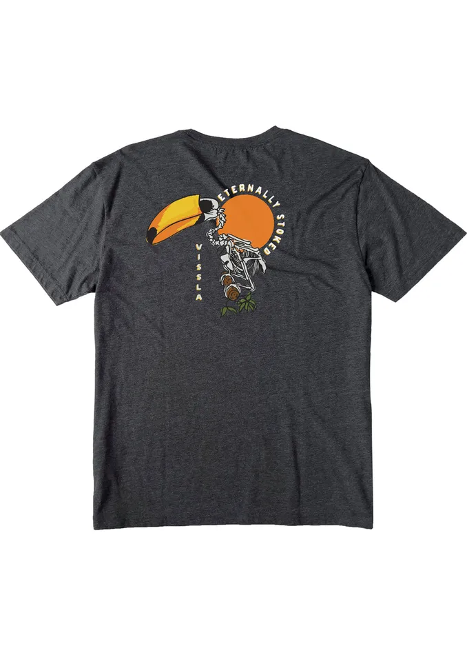 Vissla Clothing Youth Toucan Play Boys Tee Black Heather