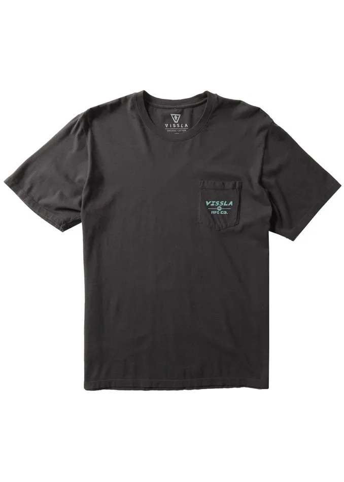 Vissla Premium Tees Men Tradesman Premium Pkt Tee Black